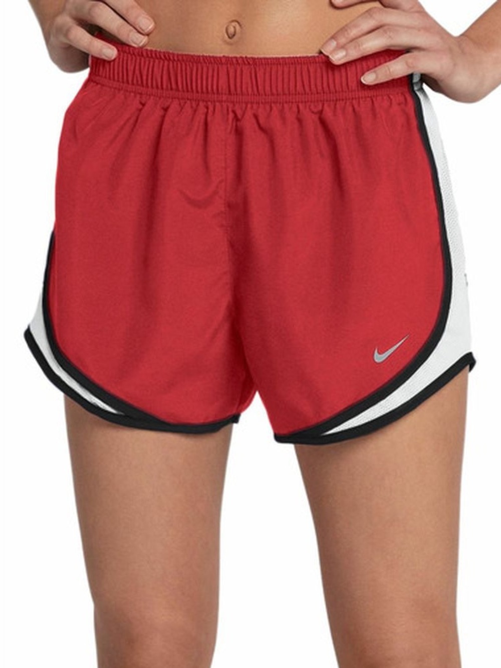 Nike Women’s‎ Dri-FIT Tempo Running Shorts - Red/White - Large